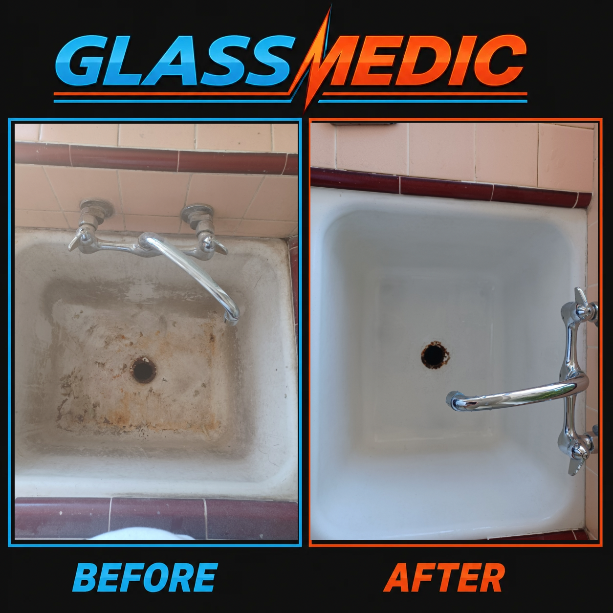 Glass stain removal
